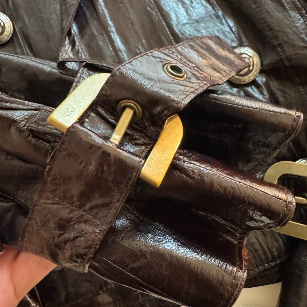 Dior Dark Brown eel skin Jacket - Picture 5 of 6